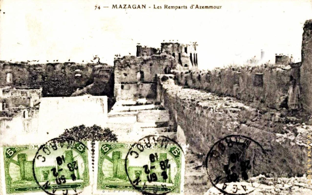 Mazagan - Remparts d'Azemmour  - 1919.jpg